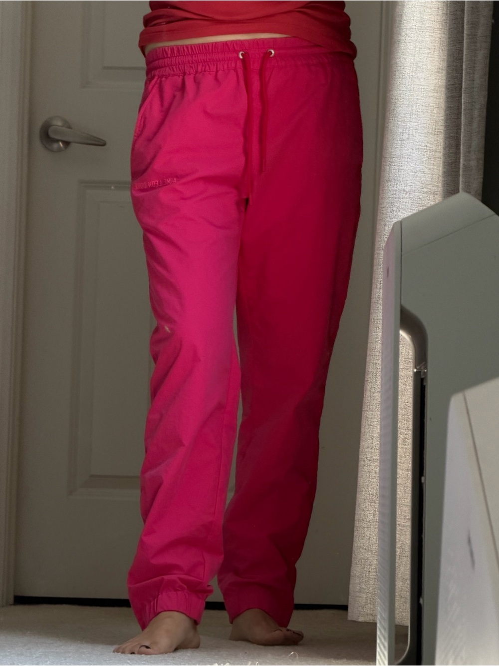 Aime Leon Dore Hot Pink Drawstring Track Pants